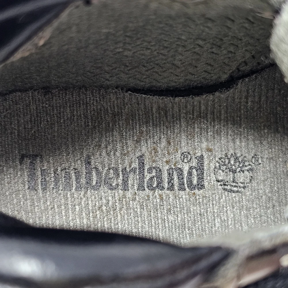 Timberland‎ Black Leather Field Hiking Work Boots 15806M Boys Toddler Size 5.5
